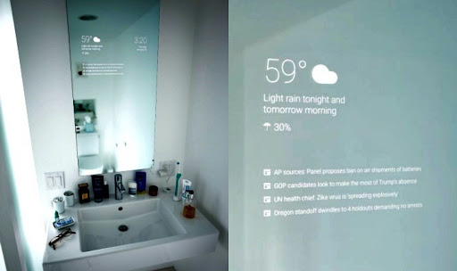 آینه هوشمند با اینترنت اشیا